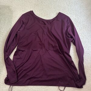 Fabletics NWT Deep Purple Long Sleeve Top